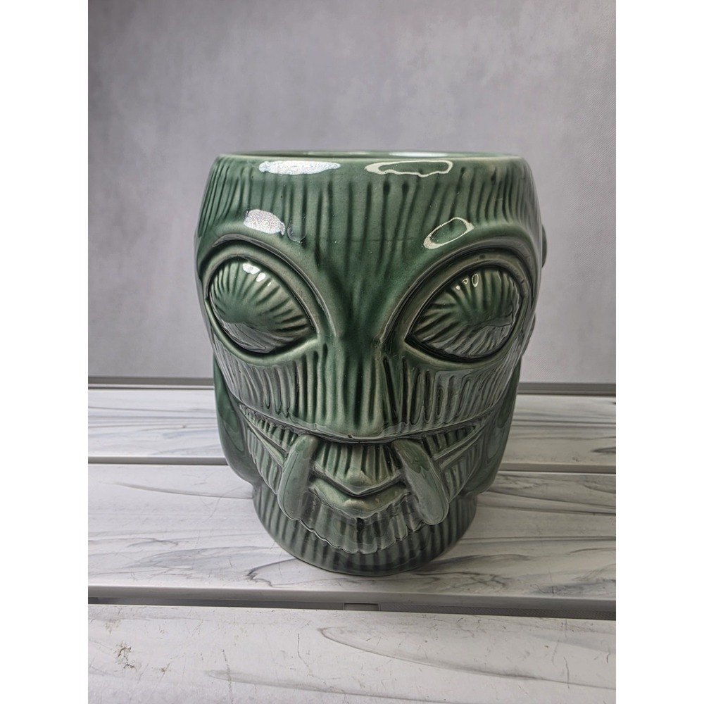 Dynasty Wholesale Head Hunter Tiki Lounge Mug Cup Green DW546